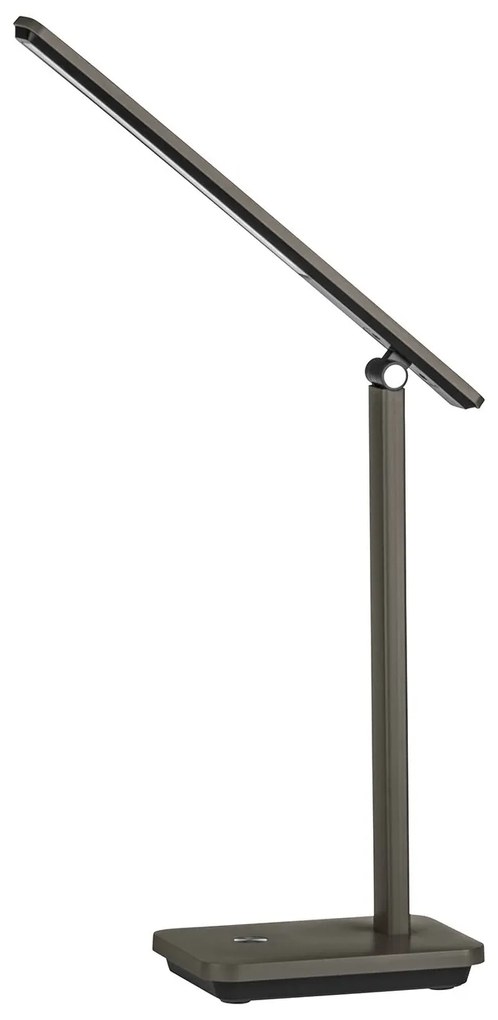 Lampada Da Tavolo Minimal Iniesta Policarbonato Nero Luce Led Integrato 3,6W