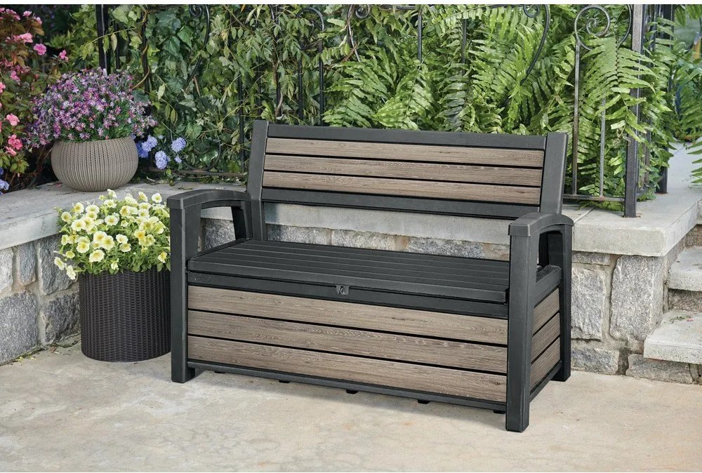 Panca da giardino marrone in plastica Deco – Keter