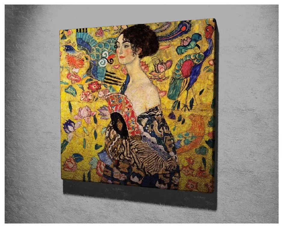 Riproduzione murale su tela, 45 x 45 cm Gustav Klimt - Wallity