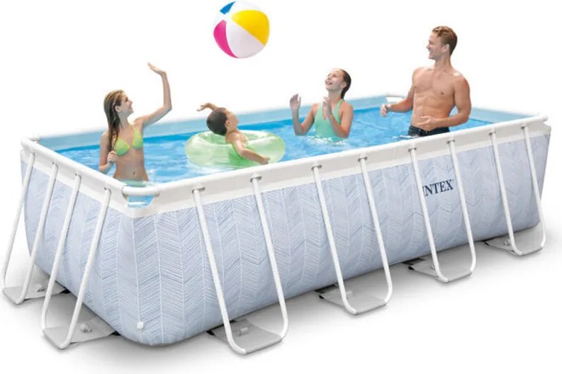 Piscina da giardino con struttura 400 x 200 x 100 cm 4 in 1 INTEX 26780