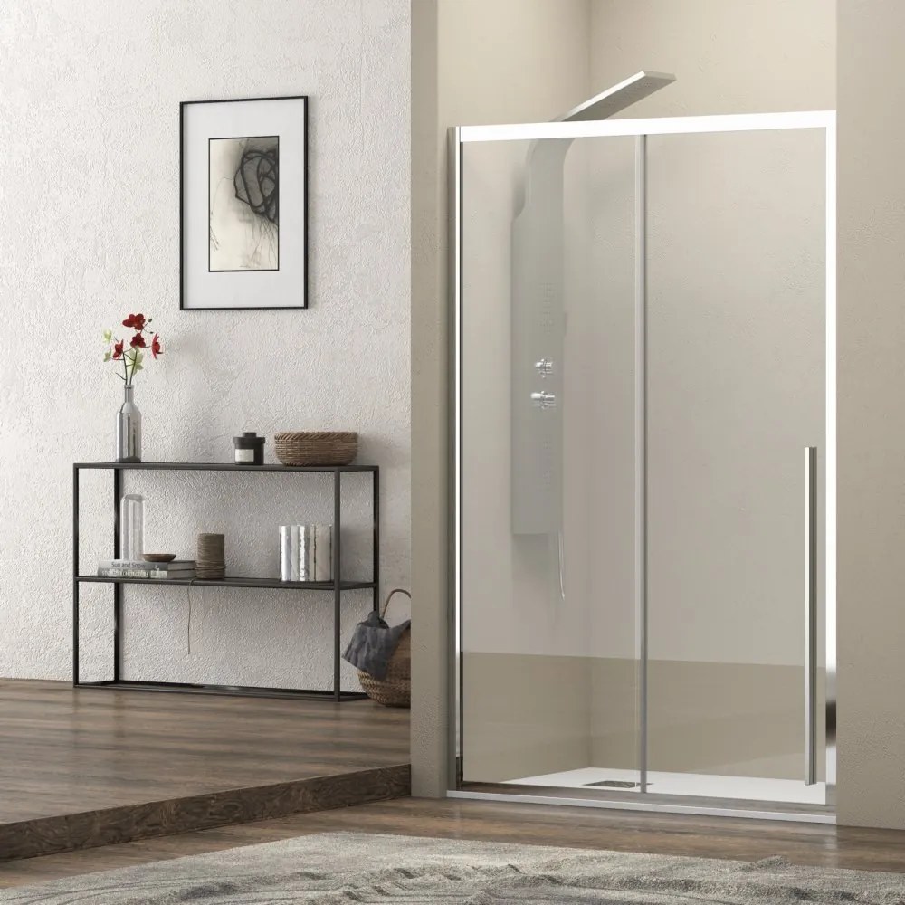 Porta doccia nicchia 100cm scorrevole vetro 8mm altezza 200h | KEL4000 - KAMALU