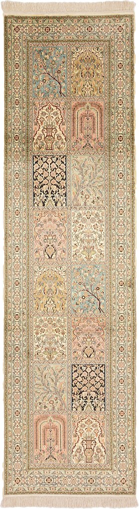 Cashmere Silk Tappeto orientale 80 x 290 (Indian) Annodato A Mano