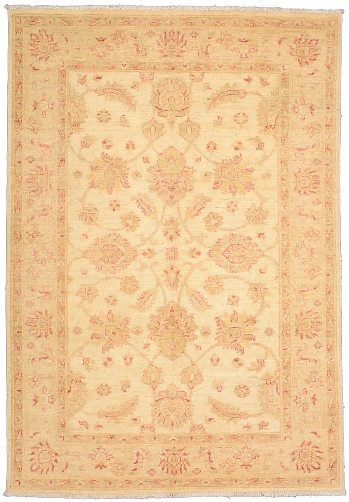 Ziegler Tappeto 120x180 Beige (Afghanistan) Annodato A Mano