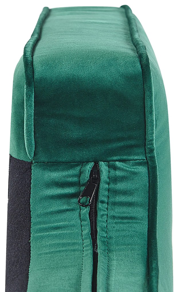 Chaise longue velluto verde smeraldo destra ALLIER Beliani