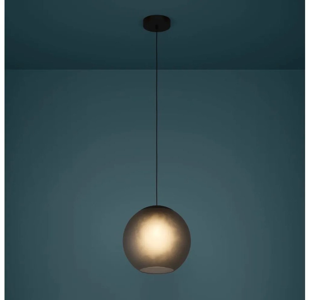 Eglo 390212 - Lampadario a sospensione con filo ARANGONA 1xE27/40W/230V fumé