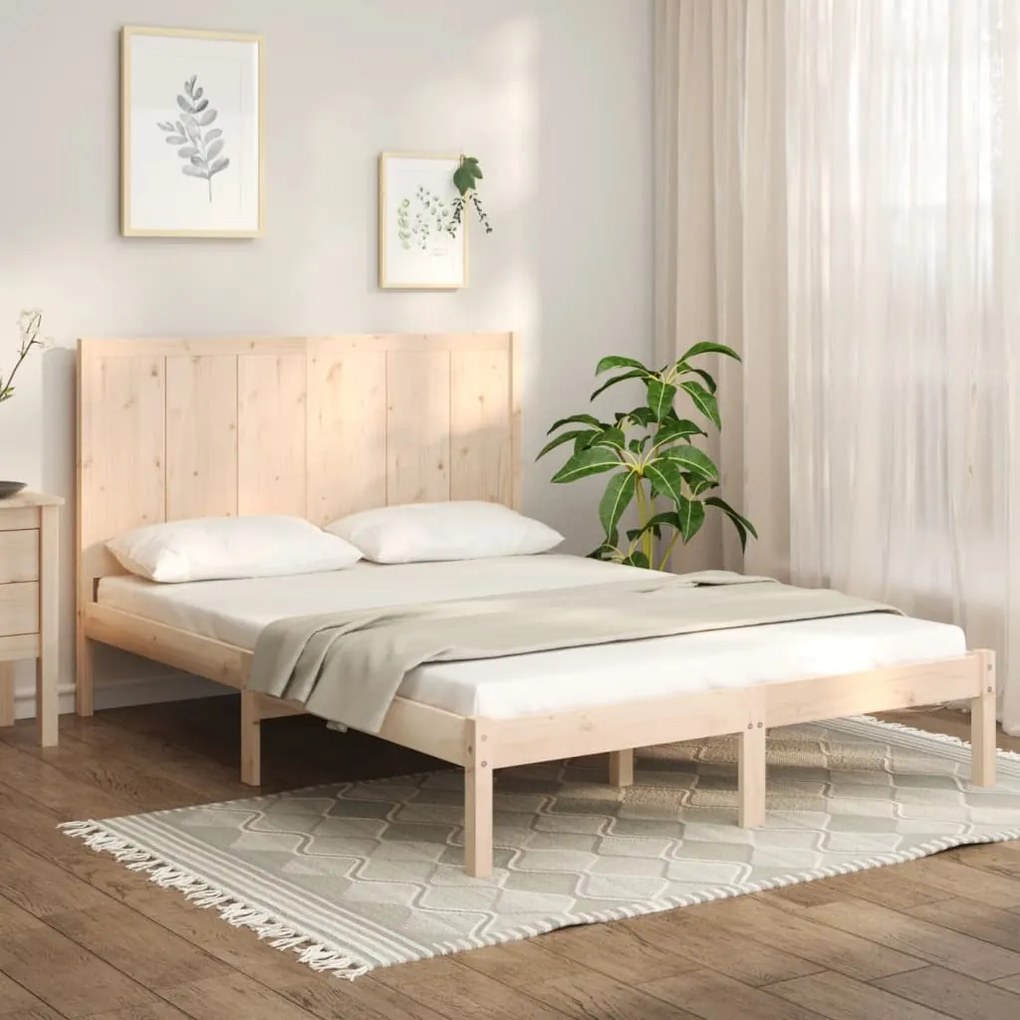 Giroletto Senza Materasso 120x190 Cm İn Legno Massello Di Pino /