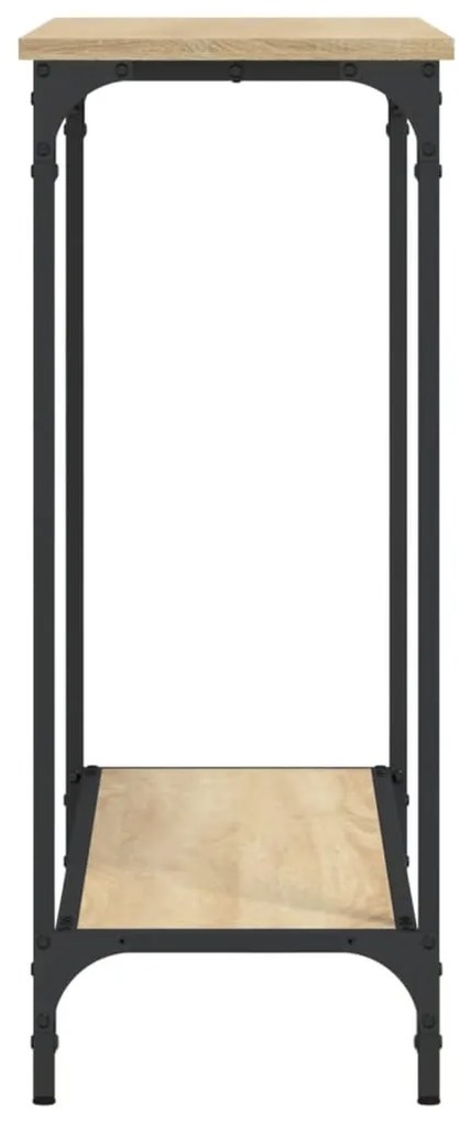 Tavolino consolle rovere sonoma 101x30,5x75cm legno multistrato