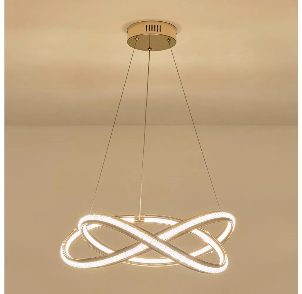 Lampadario LED a sospensione con filo LED/38W/230V 3000K 50x120 cm