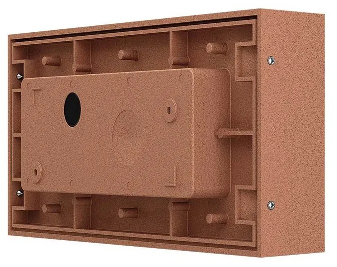 Applique Slim per Esterni con Griglia decorativa IP65 - E27 Corten