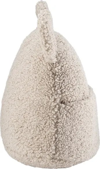 Cuscino per divano da bambini marrone chiaro con rivestimento in bouclé Teddy Pouch – Wigiwama