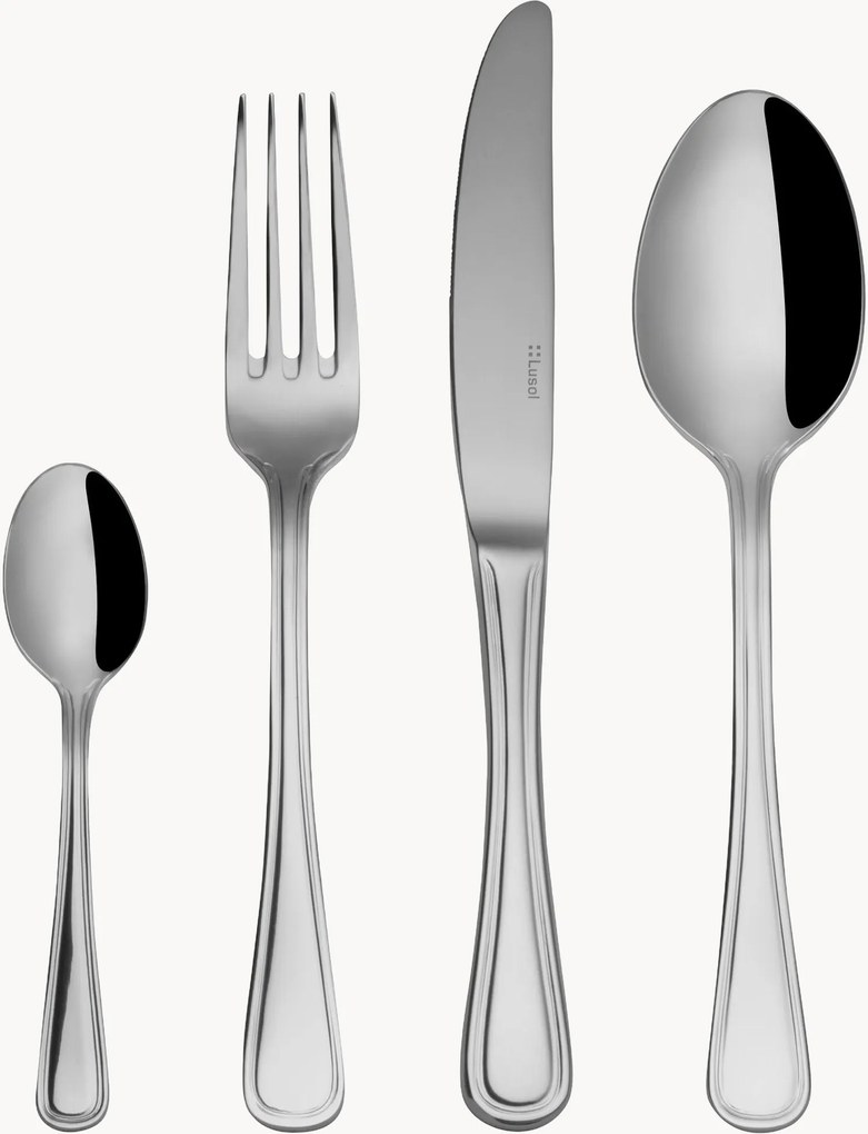 Set di 36 posate in acciaio inox lucidato Avalon, 9 persone