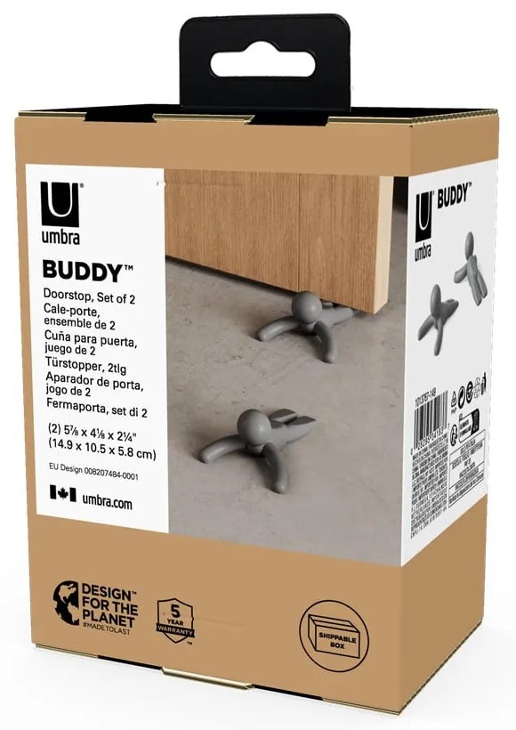 Fermi per porte in set da 2 Buddy - Umbra