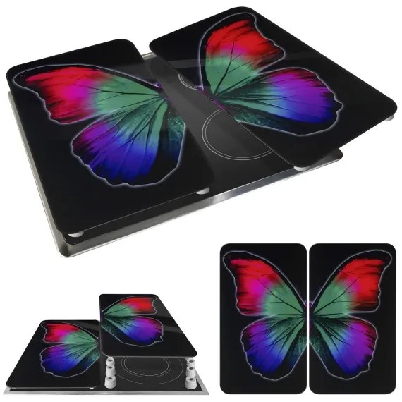 WENKO 2521474500 - Piastra di copertura ABDECKPLATTE - GRAFIK 30x52 cm multicolore