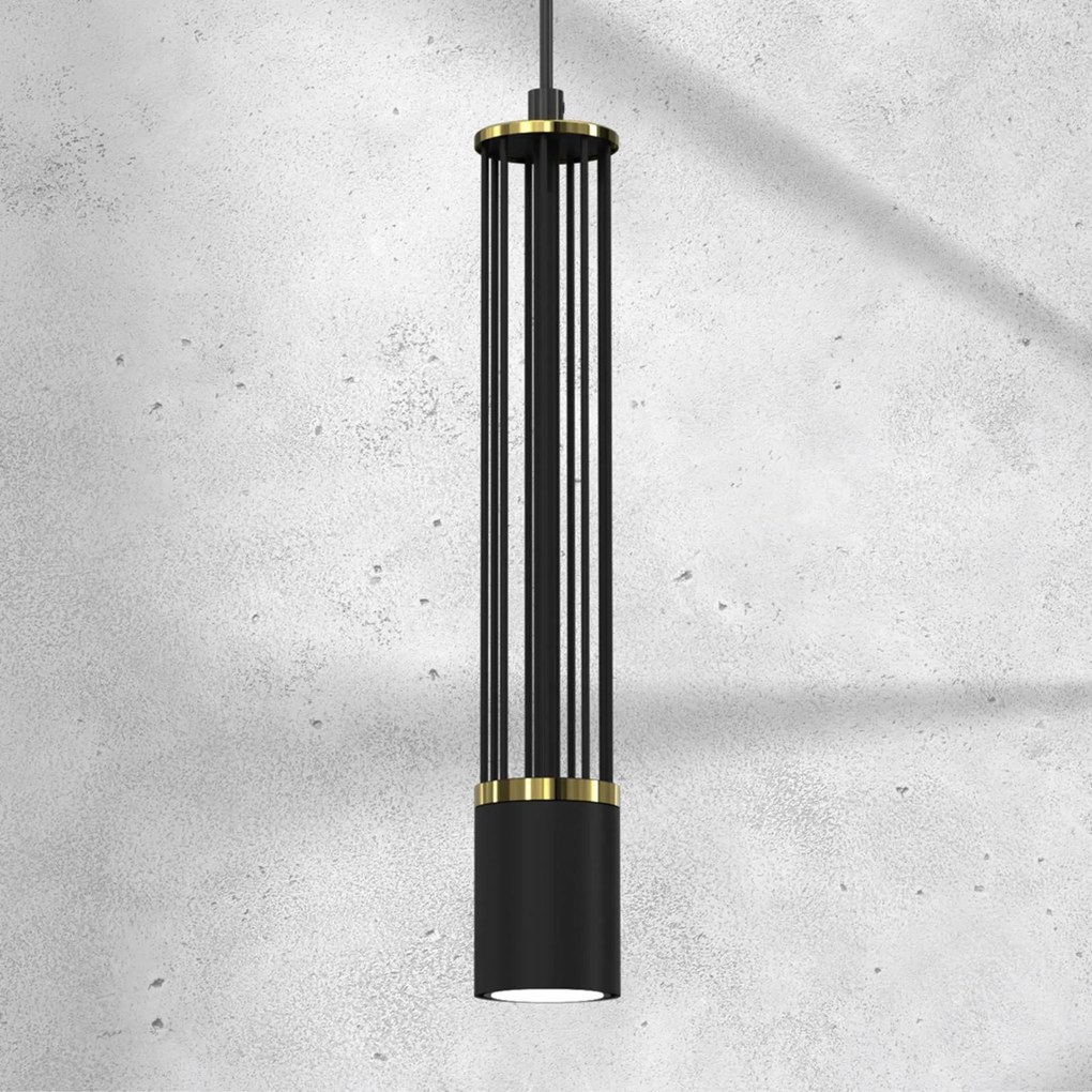 Eko-Light Lampada a sospensione Estilo, nero, 1 luce