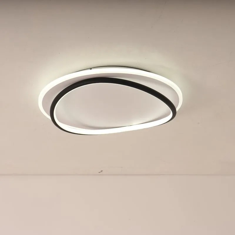 Plafoniera LED Valentina Ø 40 cm bianco IP20 cct da bianco caldo a bianco freddo con regolazione di temperatura, 4800 lumen
