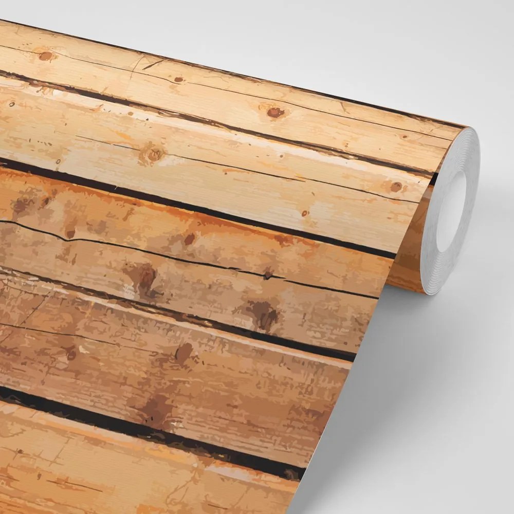 Carta da parati autoadesiva – Design moderno del legno