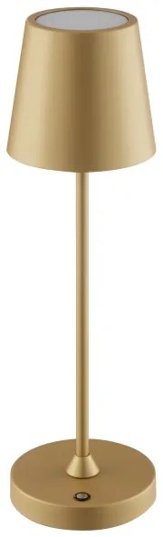 Brilliant - Lampada da tavolo LED dimmerabile ricaricabile a sfioramento ELORA LED/2,5W/5V 2700K IP44 dorata