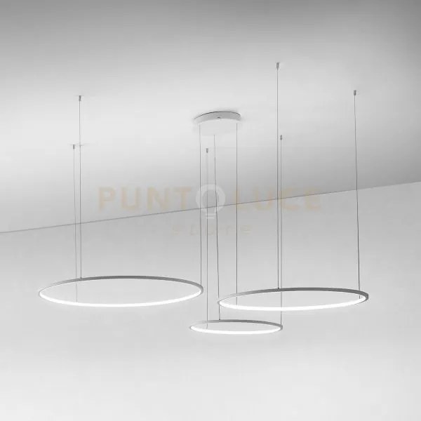 Erika s/3d lampadario sospeso a led bianco 3000k 7100lm 28w(35w+45w...