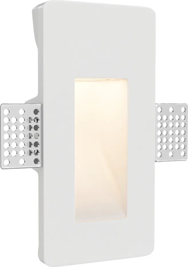 Applique da Incasso Segnapasso GU11 in Gesso Pitturabile