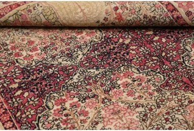 Antik Floreale Rosso Scuro Avorio 138x206 Cm
