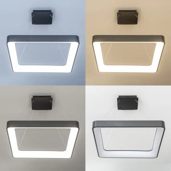 Brilagi - Lampadario a sospensione LED dimmerabile FALCON II LED/125W/230V 60x60 cm nero + telecomando