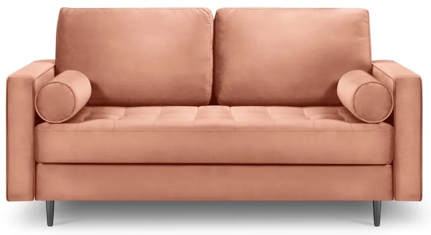 Divano in velluto rosa , 174 cm Santo - Milo Casa