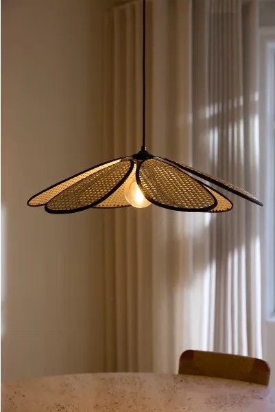 Osram - Lampadario a sospensione con cavo DECOR RATTAN 1xE27/15W/230V Ø 58 cm beige/nero