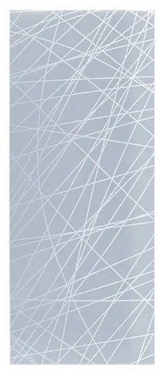 Anta per porta scorrevole esterno muro Balance in vetro bianco satinato, L 96 x H 215 cm spessore 8 mm, apertura reversibile