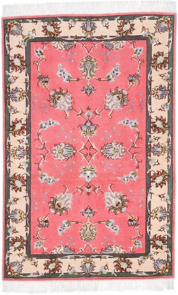 Tabriz Tappeto persiano 120x80 Beige (Iran) Annodato A Mano