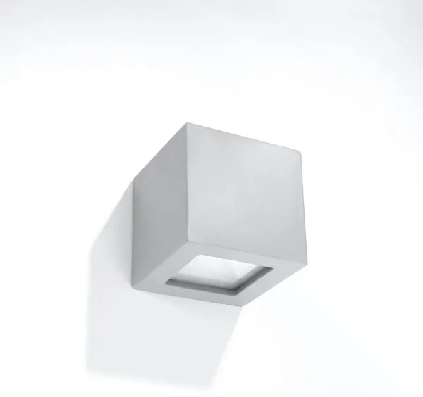 Sollux SL.0871 - Applique LEO 1xE27/60W/230V grigio