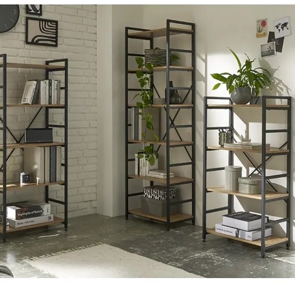 Scaffale MEDDIE in rovere