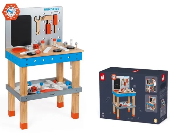 Janod - Laboratorio per bambini con attrezzi BRICOKIDS
