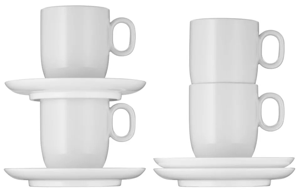 Tazze in porcellana bianca in set da 2 per cappuccino 170 ml Barista - WMF