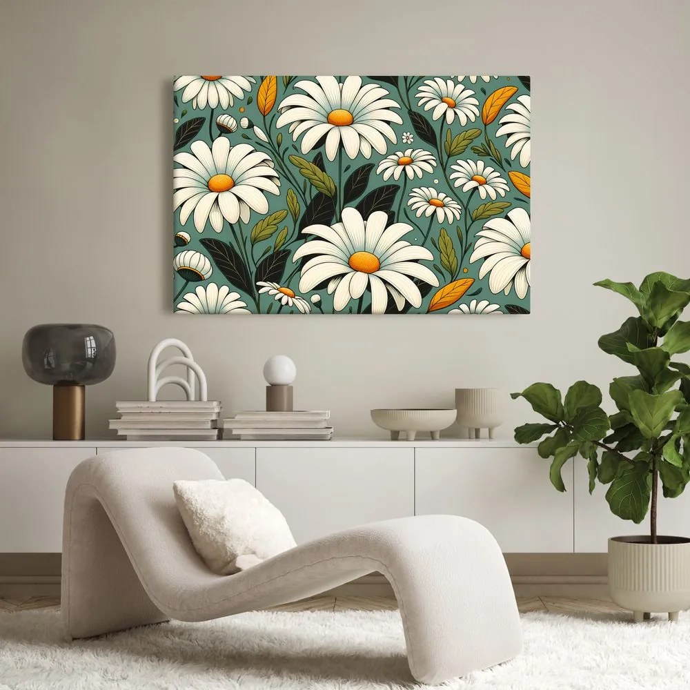 Quadro su tela – Margherite in fiore
