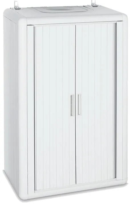 Armadio sospeso copricaldaia Himalaya GAROFALO in pvc, bianco L 59 x H 100 x P 38.5 cm, 2 ante, adatto per interno/esterno
