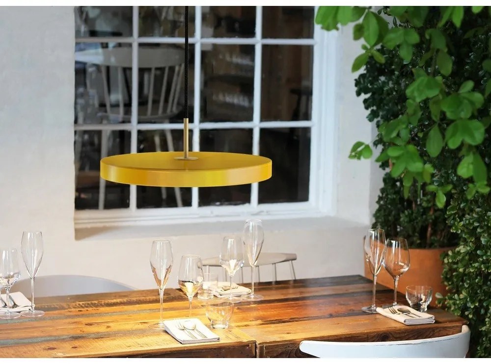 Apparecchio a sospensione LED giallo con paralume in metallo ø 43 cm Asteria Medium - UMAGE