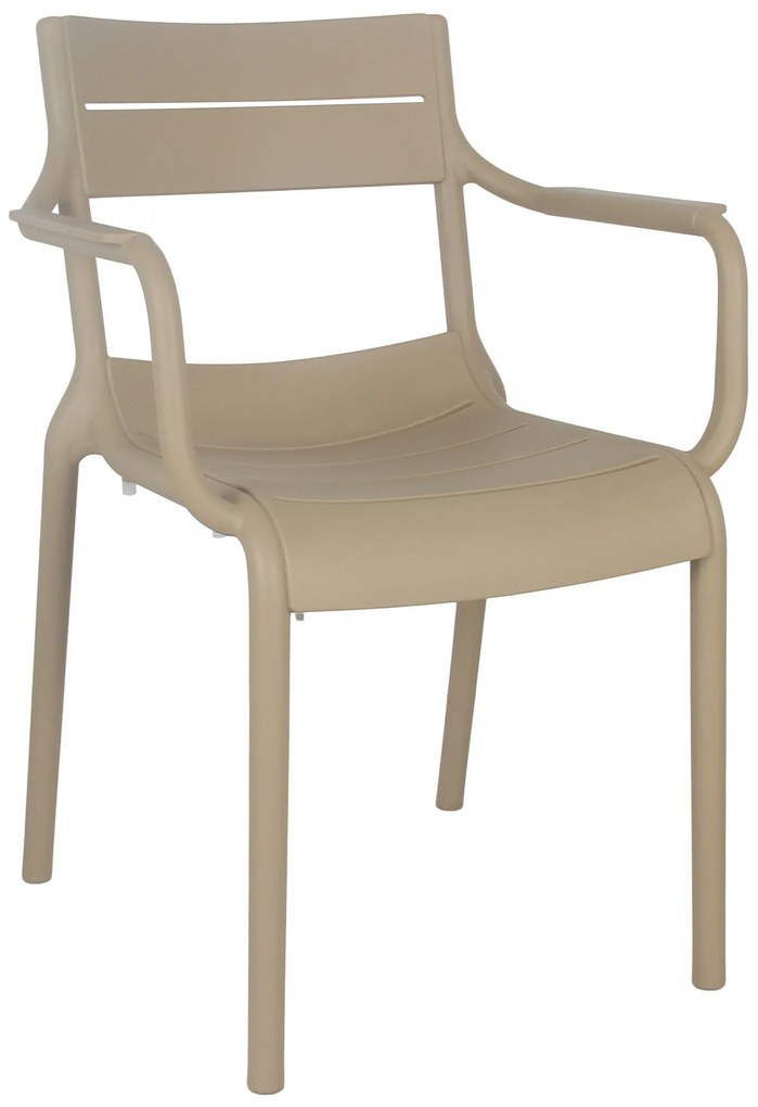 LUSSO Beige - MODERNA SEDIA DA CUCINA GIARDINO BAR (IMPILABILE)