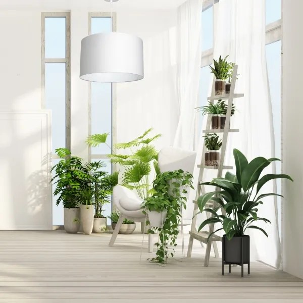 Lampadario a sospensione con filo ARDEN 1xE27/60W/230V diametro 40 cm bianco