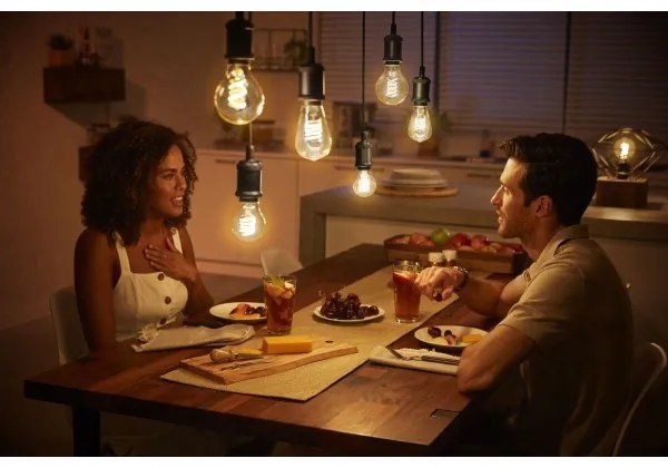 Lampadina LED dimmerabile Philips Hue WHITE FILAMENT ST72 E27/7W/230V 2100K