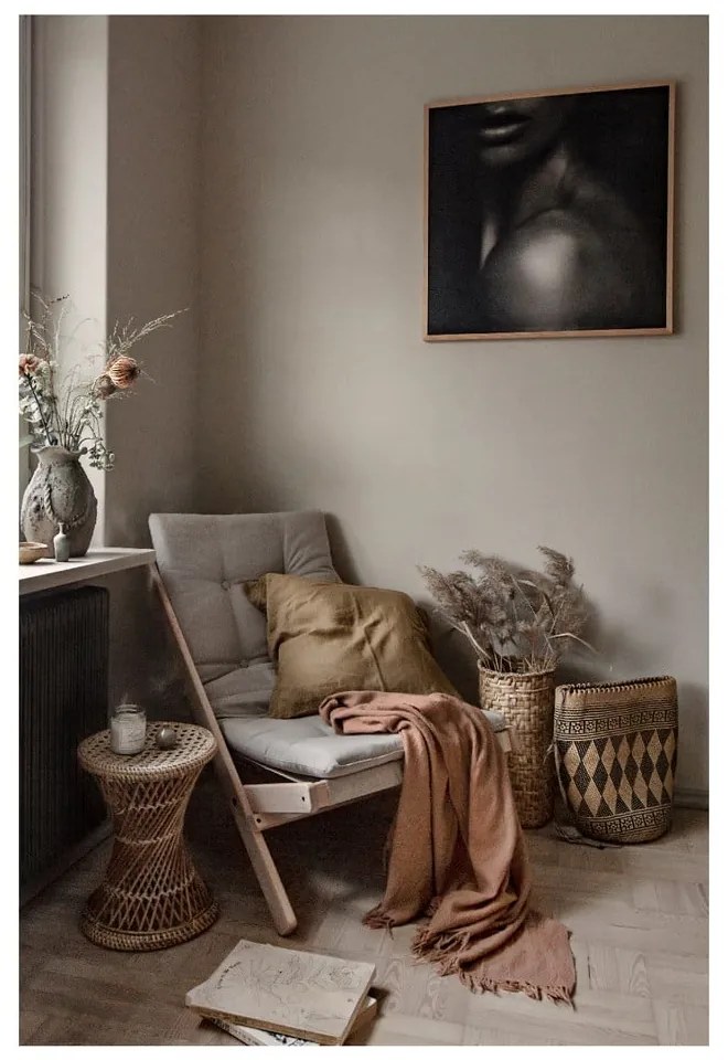 Sedia pieghevole Raw/Olive Green Boogie - Karup Design