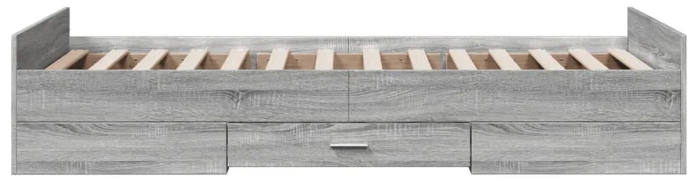 Giroletto cassetti grigio sonoma 75x190 cm legno multistrato