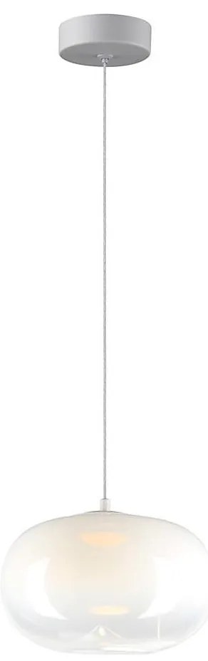 Lampadario LED a sospensione con filo VASO LED/4W/230V diametro 18 cm bianco