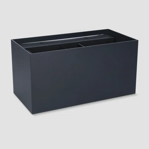 Brilagi - Lampada da parete per esterni DOUBLE CUBE LED, 12W/230V, nera, IP65