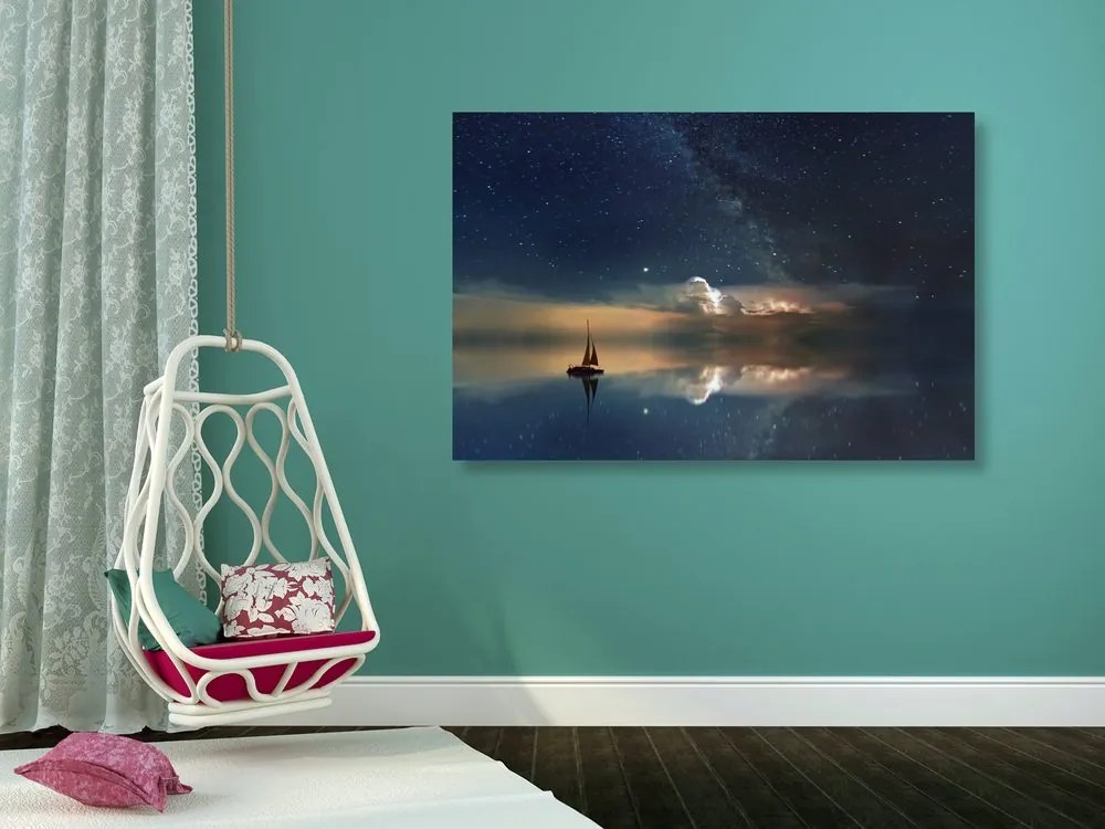 Quadro su tela – Barca sul mare