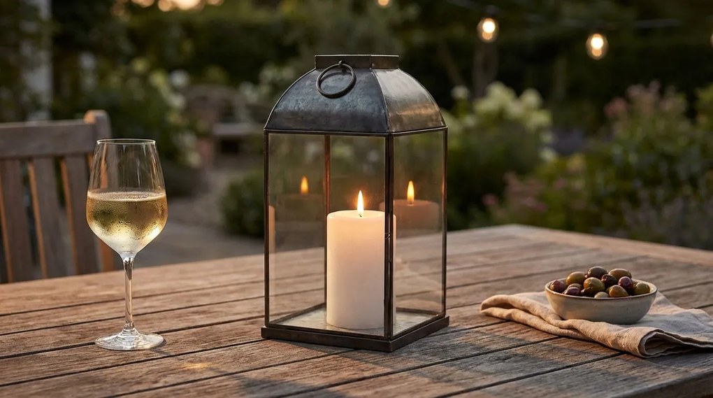 CAREN - lanterna in vetro piccola