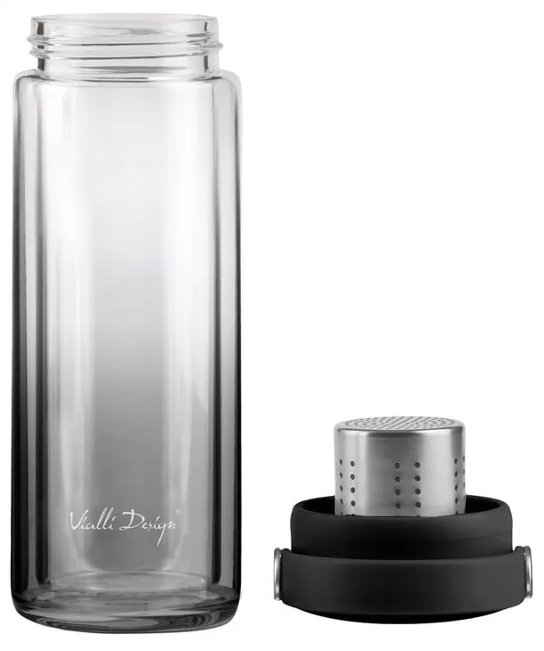 Bottiglia nera in vetro 350 ml Fuori – Vialli Design