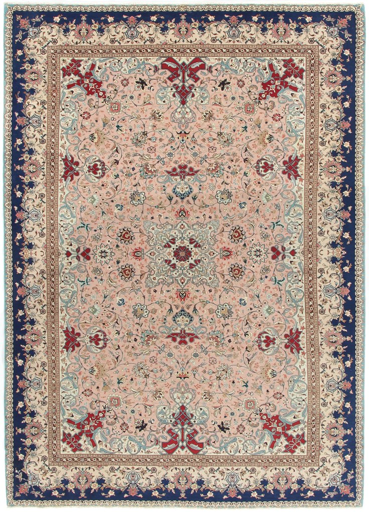 Tabriz Tappeto 270x190 (Iran) Annodato A Mano