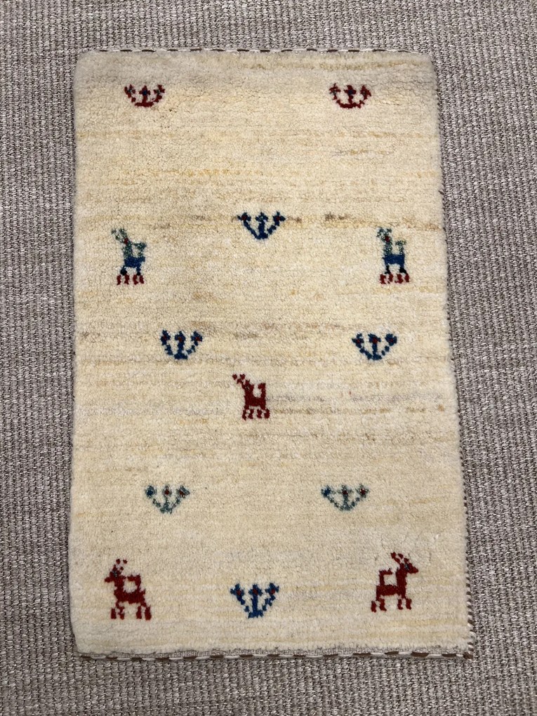 Gashguli Tappeto 40x60 Beige (Iran) Annodato A Mano