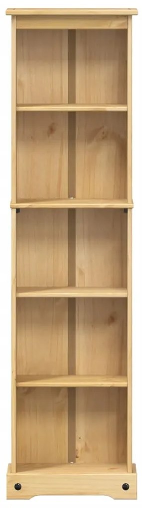 Libreria corona 46x20x170 cm in legno massello di pino