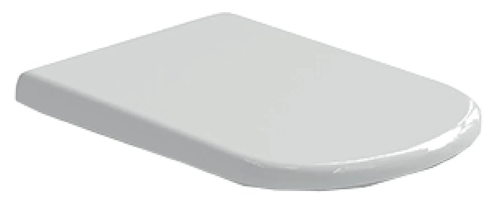 Copriwater Soft-Close Azzurra Ceramica "Aurea" Bianco Lucido